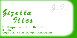 gizella illes business card