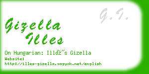 gizella illes business card